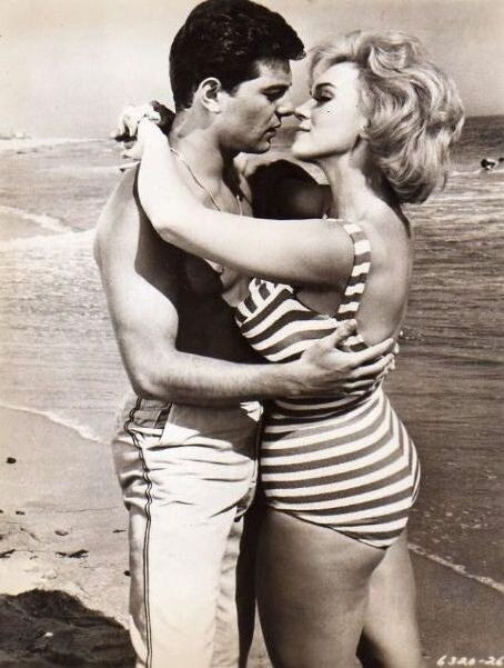 Dorothy Malone & Frankie Avalon - Embrace for Kiss Photo Print (8 x 10) - Item # DAP17303