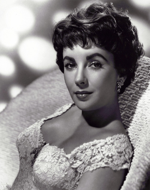 Elizabeth Taylor - Doiley Fabric Dress Headshot Photo Print (8 x 10) - Item # DAP17734