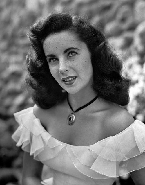 Elizabeth Taylor - Wearing Off The Shoulder Dress Photo Print (8 x 10) - Item # DAP17779