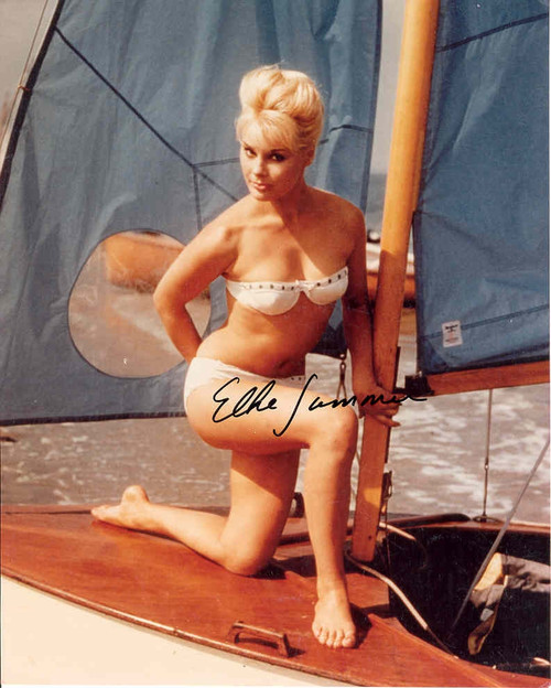 Elke Sommer - Holding Bpat Mast Photo Print (8 x 10) - Item # DAP18051