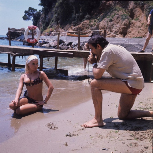 Elke Sommer - On Beach During Photo Shoot Photo Print (8 x 10) - Item # DAP17882