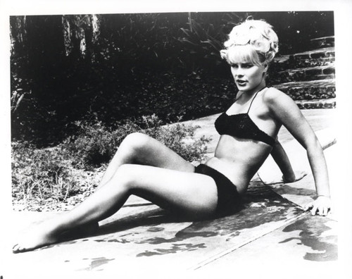 Elke Sommer - Sitting hands back in Black Bikini Photo Print (10 x 8) - Item # DAP18066