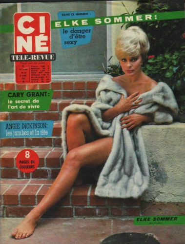 Elke Sommer - Wearing Fur Coat on Brick Steps Photo Print (8 x 10) - Item # DAP18056