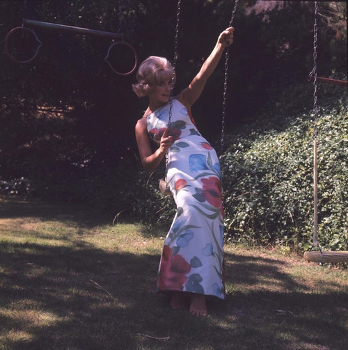 Elke Sommer- Sitting on Swing Photo Print (8 x 10) - Item # DAP18117