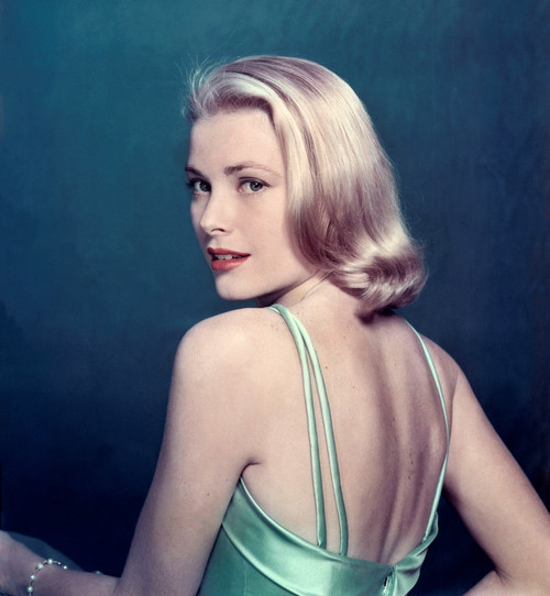 Grace Kelly - Green Spaghetti Strap Dress Photo Print (8 x 10) - Item # DAP18278