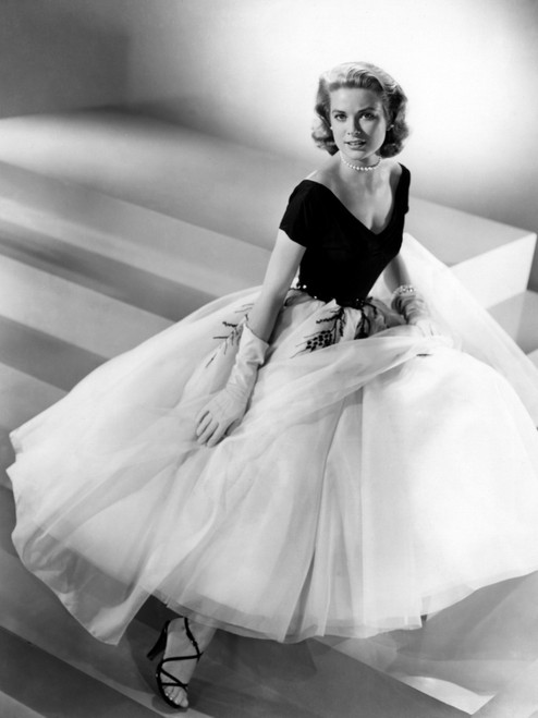 Grace Kelly - Sitting on Platform Steps Photo Print (8 x 10) - Item # DAP18227