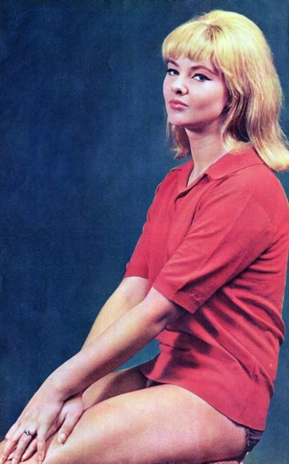 Mandy Rice-Davies - Hands on Knees Photo Print (8 x 10) - Item # DAP18789