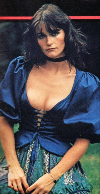 Margot Kiddr - Low Cut Blue Dress Photo Print (8 x 10) - Item # DAP18815