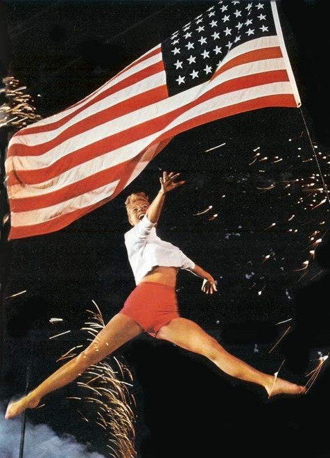 Mitzi Gaynor - American Flag Photo Print (8 x 10) - Item # DAP19228