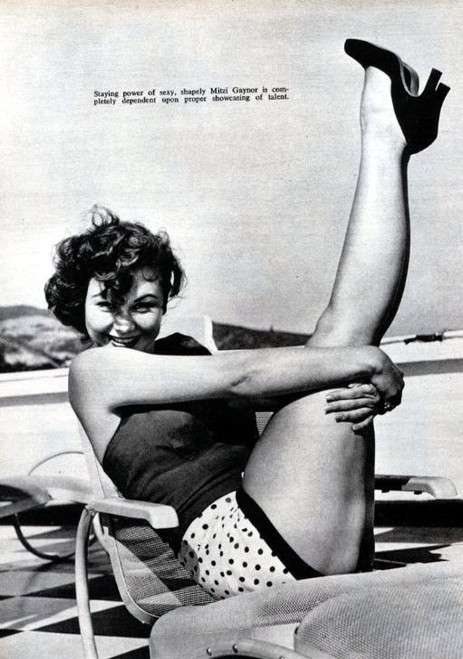 Mitzi Gaynor - Arms Wrapped Around Legs Photo Print (8 x 10) - Item # DAP19093