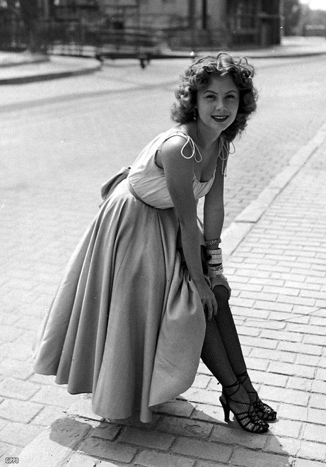 Mitzi Gaynor - On Stone Sidewalk Photo Print (8 x 10) - Item # DAP19028