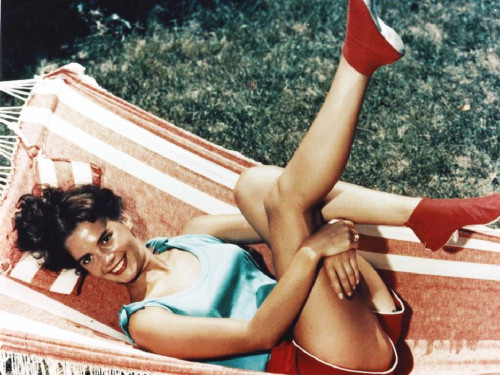 Natalie Wood - Legs Up in Hammock Photo Print (10 x 8) - Item # DAP19924