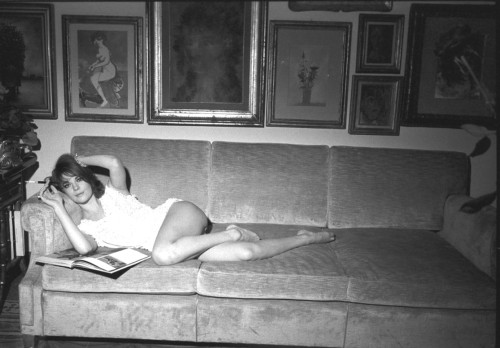 Natalie Wood - Lounging on Couch B/W 3 Photo Print (10 x 8) - Item # DAP110162