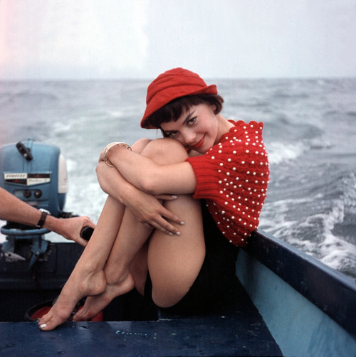 Natalie Wood - Polka Dot Sweater on Boat Photo Print (8 x 10) - Item # DAP19719