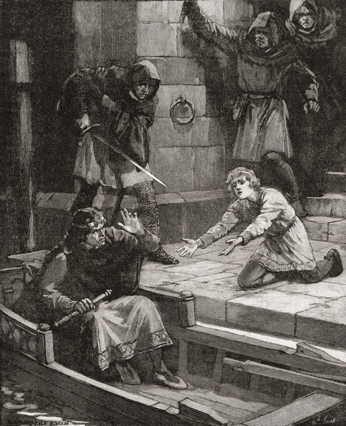The Murder Of Prince Arthur. Arthur I , 1187 _√¶_1203. 4th Earl Of Richmond And Duke Of Brittany. From Cassell's History Of England, Published C.1901 Poster Print by Ken Welsh / Design Pics - Item # VARDPI12279976