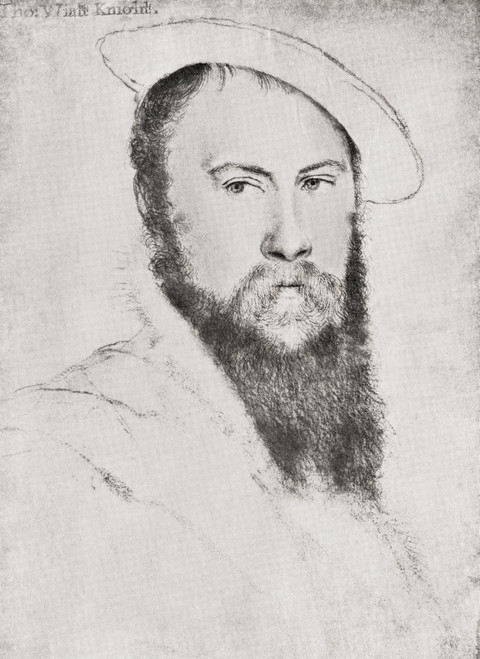 Sir Thomas Wyatt, Also Spelled Wiat, 1503 _√¶_1542. 16th-Century English Ambassador And Lyrical Poet. After The Work By Holbein. From The Poems Of Sir Thomas Wiat, Published 1913 Poster Print by Ken Welsh / Design Pics - Item # VARDPI12279994
