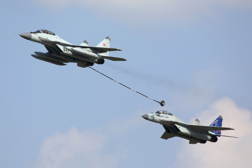 MiG-29K and MiG-35 jet fighters of Russian Air Force. Poster Print by Artem Alexandrovich/Stocktrek Images - Item # VARPSTANK100314M