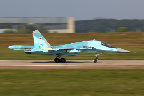 Su-34 attack airplane of Russian Air Force. Poster Print by Artem Alexandrovich/Stocktrek Images - Item # VARPSTANK100315M