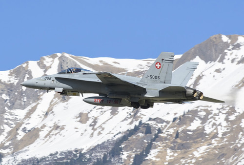 F/A-18 from the Swiss Air Force. Poster Print by Giovanni Colla/Stocktrek Images - Item # VARPSTGCA100735M