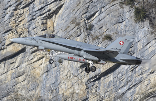 F/A-18 from the Swiss Air Force taking off. Poster Print by Giovanni Colla/Stocktrek Images - Item # VARPSTGCA100745M