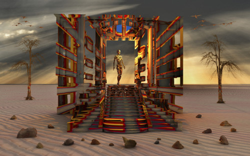 An ancient highly advanced doorway to the universe. Poster Print by Mark Stevenson/Stocktrek Images - Item # VARPSTMAS200254S