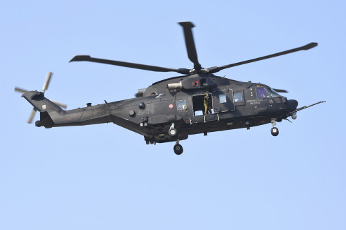 HH-101A Caesar Combat-SAR helicopter of the Italian Air Force landing. Poster Print by Riccardo Niccoli/Stocktrek Images - Item # VARPSTRCN100425M