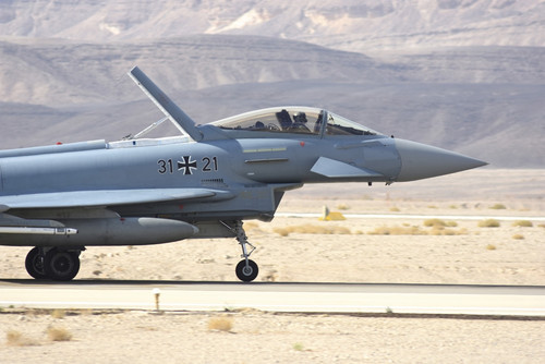 German Air Force EF.2000 Typhoon landing at Ovda Air Base, Israel. Poster Print by Riccardo Niccoli/Stocktrek Images (17 - Item # VARPSTRCN100486M