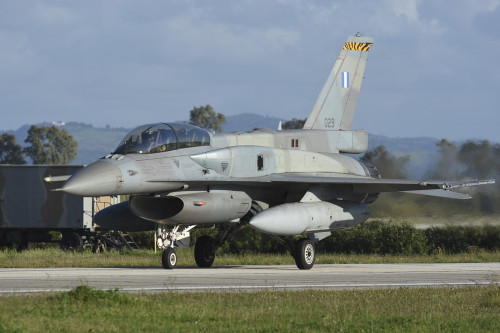 Greek Air Force F-16D Block 52 taxiing. Poster Print by Riccardo Niccoli/Stocktrek Images - Item # VARPSTRCN100495M