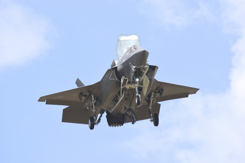 Royal Air Force F-35B Lightning II landing vertical. Poster Print by Riccardo Niccoli/Stocktrek Images - Item # VARPSTRCN100505M