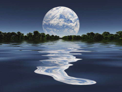 Terraformed moon from Earth or exosolar planet. Poster Print by Bruce Rolff/Stocktrek Images - Item # VARPSTRFF200075S