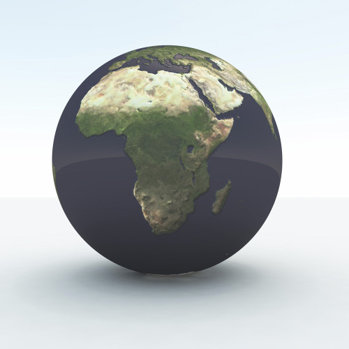 3d render of globe showing Africa. Poster Print by Bruce Rolff/Stocktrek Images - Item # VARPSTRFF200081S