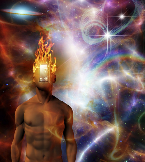 Burning mind in cosmic space Poster Print by Bruce Rolff/Stocktrek Images - Item # VARPSTRFF200161S