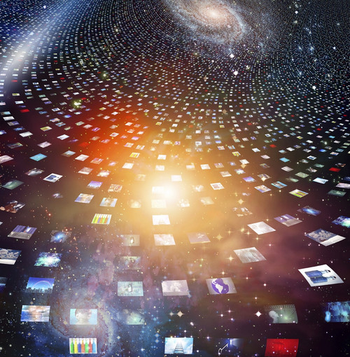 Video screens abstract. Poster Print by Bruce Rolff/Stocktrek Images - Item # VARPSTRFF200166S