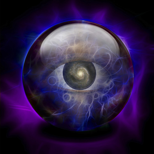 Crystal Ball with Eye and Galaxy Poster Print by Bruce Rolff/Stocktrek Images - Item # VARPSTRFF200241S