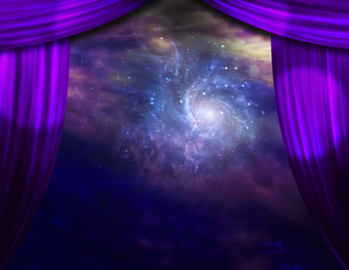 Galactic Stage Purple Curtains Poster Print by Bruce Rolff/Stocktrek Images - Item # VARPSTRFF200248S