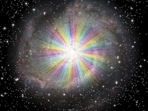 Rainbow Light burst with stars Poster Print by Bruce Rolff/Stocktrek Images - Item # VARPSTRFF200368S