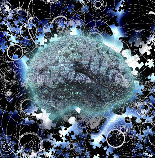 Electronic Brain Design Puzzle Poster Print by Bruce Rolff/Stocktrek Images - Item # VARPSTRFF200637S
