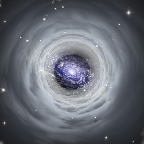 Tunnel in clouds leads to the galaxy. Poster Print by Bruce Rolff/Stocktrek Images - Item # VARPSTRFF200651S