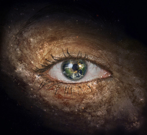 Surrealism. Woman's eye with galaxies. Planet Earth Iris. Poster Print by Bruce Rolff/Stocktrek Images - Item # VARPSTRFF200713S