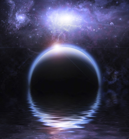 Waters reflection and Planet in Vivid Space Poster Print by Bruce Rolff/Stocktrek Images - Item # VARPSTRFF200808S
