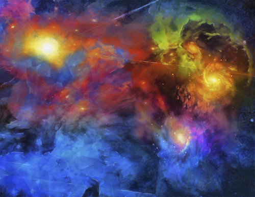 Deep Space Painting. 3D rendering Poster Print by Bruce Rolff/Stocktrek Images - Item # VARPSTRFF201177S
