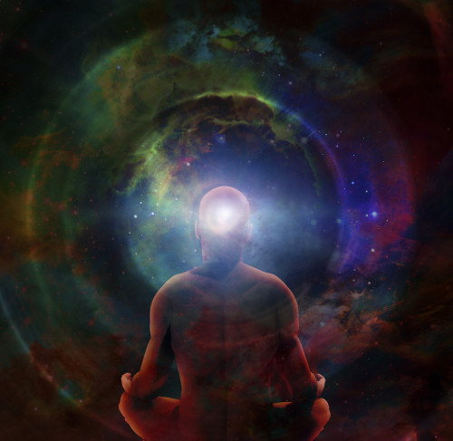 Man in lotus position sits before endless spaces. Poster Print by Bruce Rolff/Stocktrek Images - Item # VARPSTRFF201312S