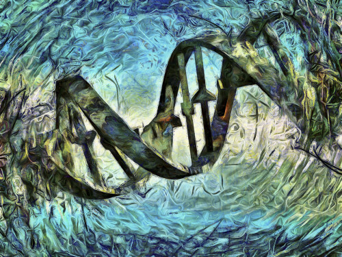 DNA Strand Artwork Poster Print by Bruce Rolff/Stocktrek Images - Item # VARPSTRFF700101H
