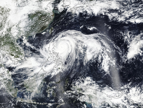 Typhoon Mangkhut approaching the Philippines. Poster Print by Stocktrek Images - Item # VARPSTSTK204810S