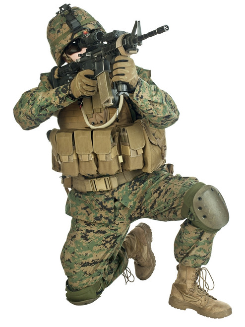 U.S. soldier aiming his rifle. Poster Print by Oleg Zabielin/Stocktrek Images - Item # VARPSTZAB100173M