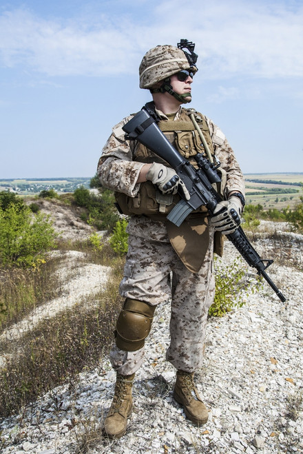 Close-up photo of U.S. Marine with his rifle. Poster Print by Oleg Zabielin/Stocktrek Images - Item # VARPSTZAB100221M