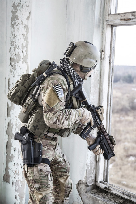 United States Army ranger during a military operation. Poster Print by Oleg Zabielin/Stocktrek Images - Item # VARPSTZAB100534M
