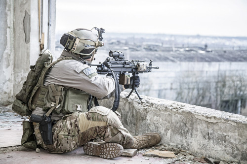 United States Army ranger during a military operation. Poster Print by Oleg Zabielin/Stocktrek Images - Item # VARPSTZAB100536M United States Army ranger during a military operation. Poster Print by Oleg Zabielin/Stocktrek Images - Item # VARPSTZAB100536M