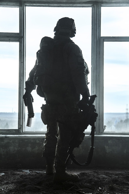 United States Army ranger during a military operation. Poster Print by Oleg Zabielin/Stocktrek Images - Item # VARPSTZAB100560M