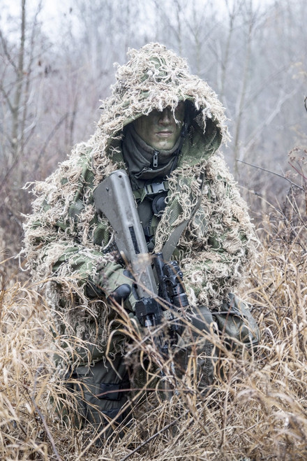 Jagdkommando soldier of the Austrian special forces wearing a ghillie suit. Poster Print by Oleg Zabielin/Stocktrek Imag - Item # VARPSTZAB100579M